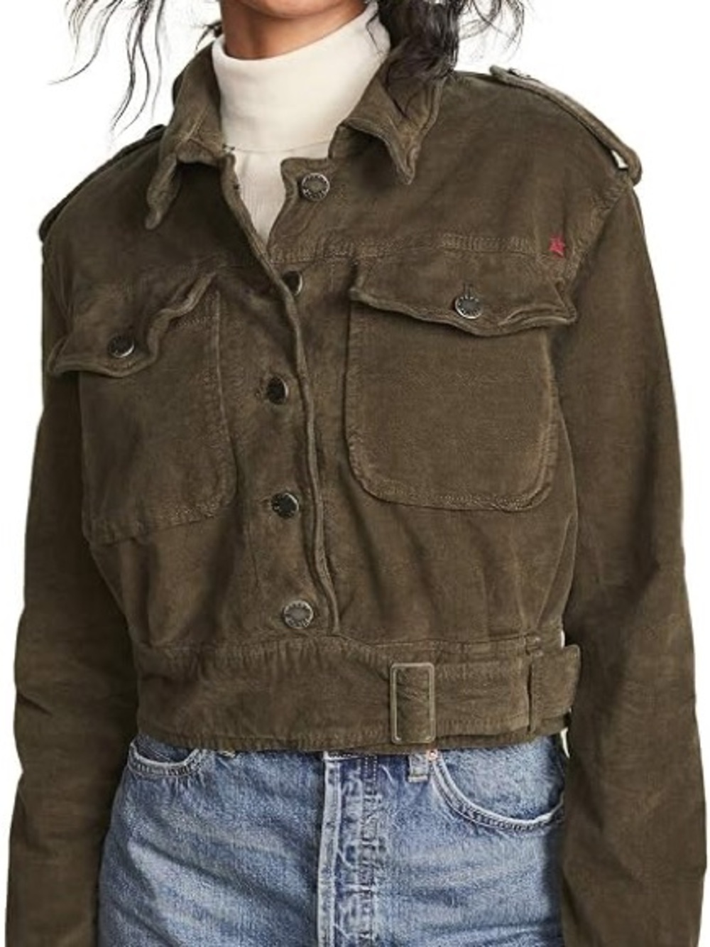 Free People Utility Jacket Brown Medium